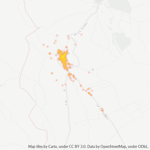 Mappa di calore per cap 74013