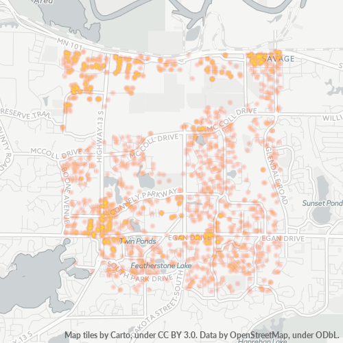 55378 Business Density Heatmap