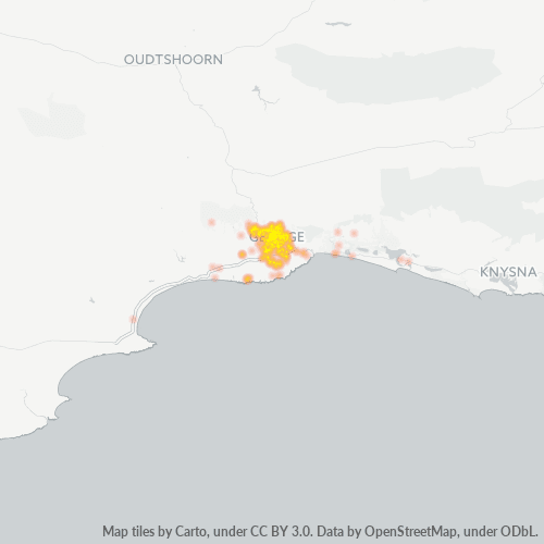 6529 Hittekaart vir Besigheidsdigtheid