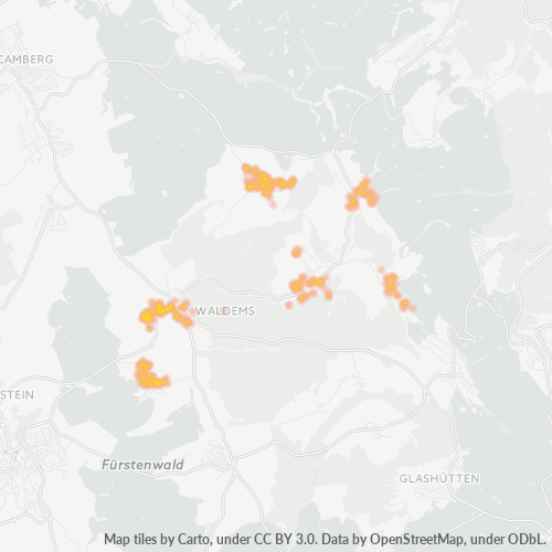 Heatmap für plz 65529