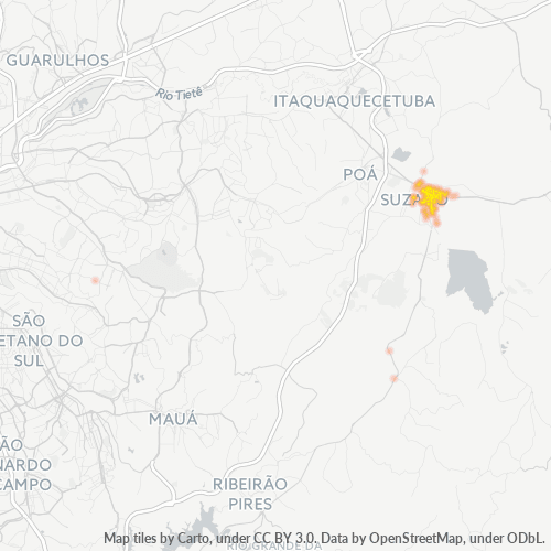 08610-000 Heatmap de Densidade da Empresa