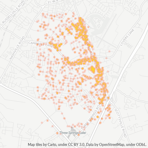42104 Business Density Heatmap