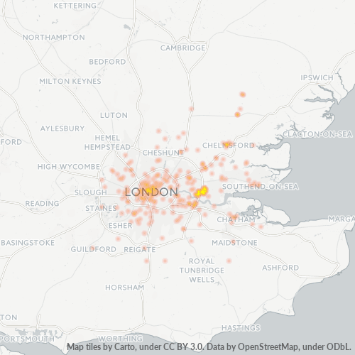 RM15 Business Density Heatmap