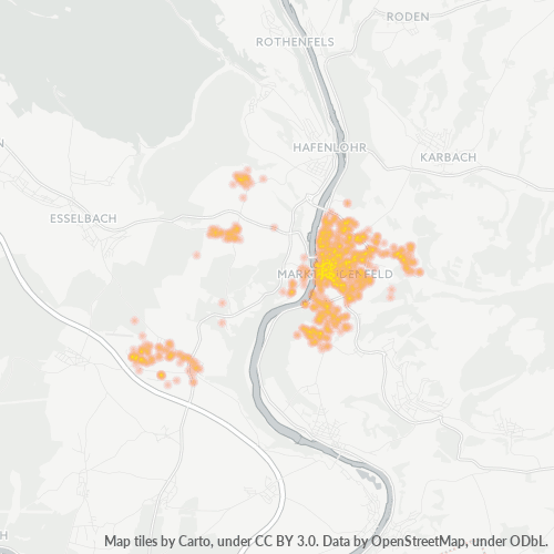 Heatmap für plz 97828