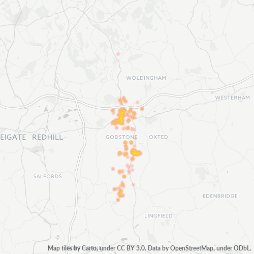 RH9 Business Density Heatmap