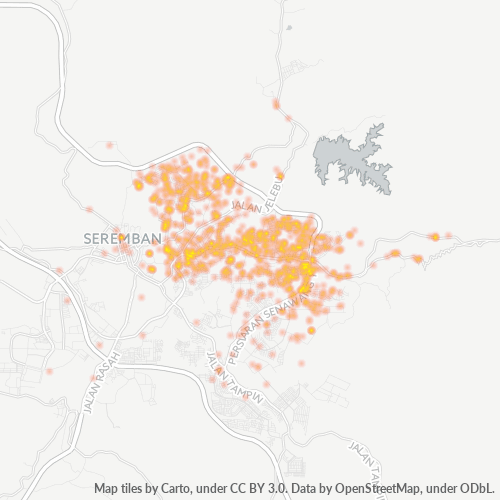 70400 Business Density Heatmap