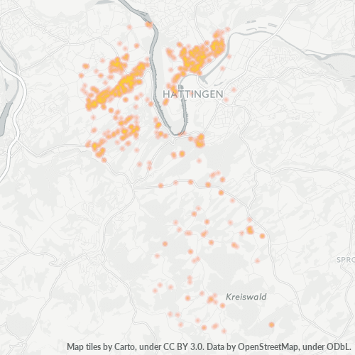 Heatmap für plz 45529