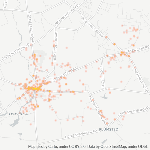 08533 Business Density Heatmap