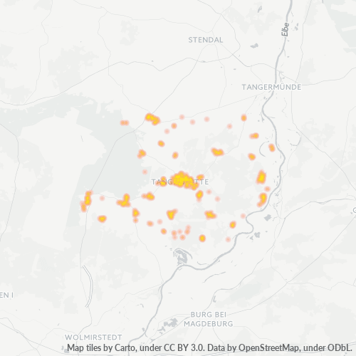 Heatmap für plz 39517