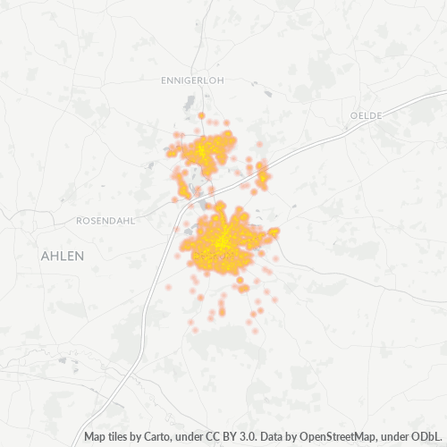 Heatmap für plz 59269