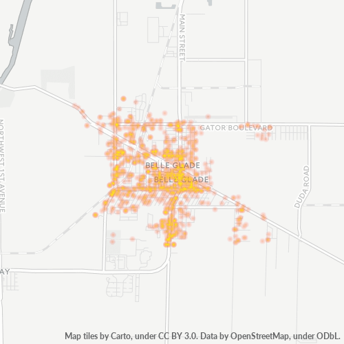 33430 Business Density Heatmap