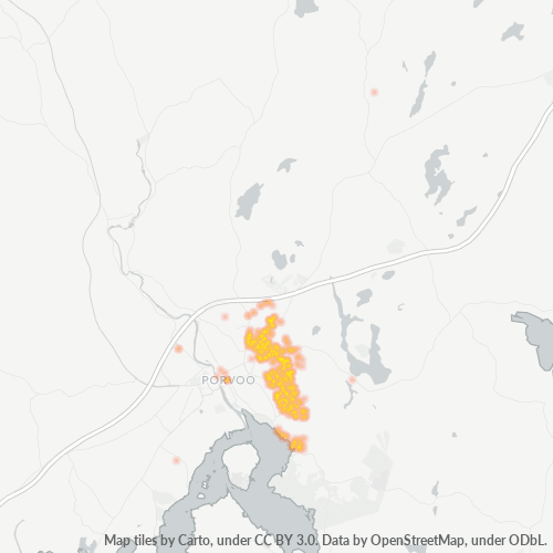 Lämpökartta postinumero 06150