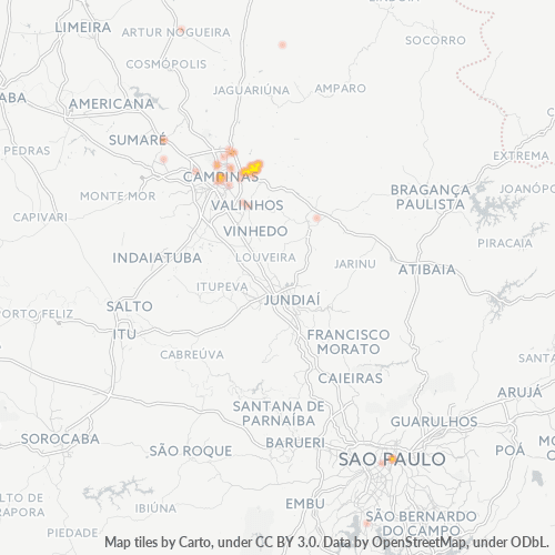 13105-000 Heatmap de Densidade da Empresa