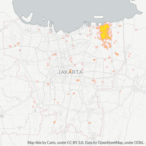 14130 Peta Panas Densitas Bisnis