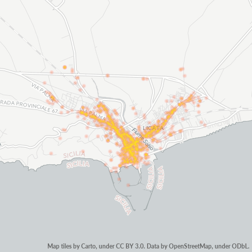 Mappa di calore per cap 92027