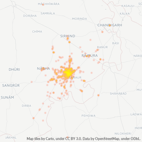 147001 Business Density Heatmap