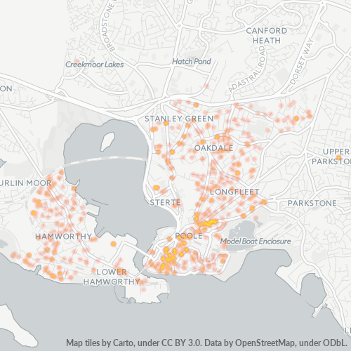 BH15 Business Density Heatmap