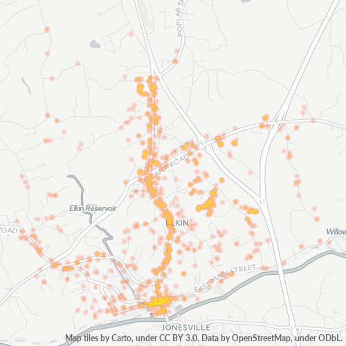 28621 Business Density Heatmap
