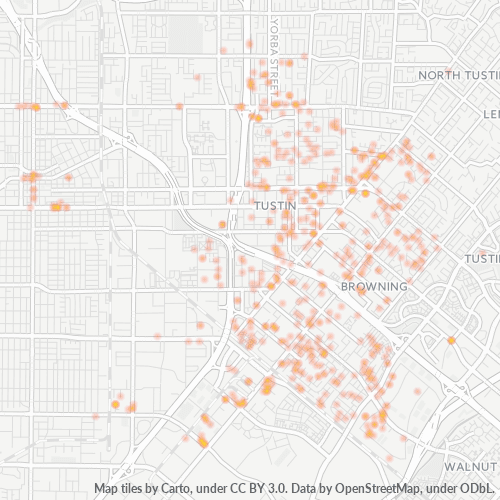92735 Business Density Heatmap