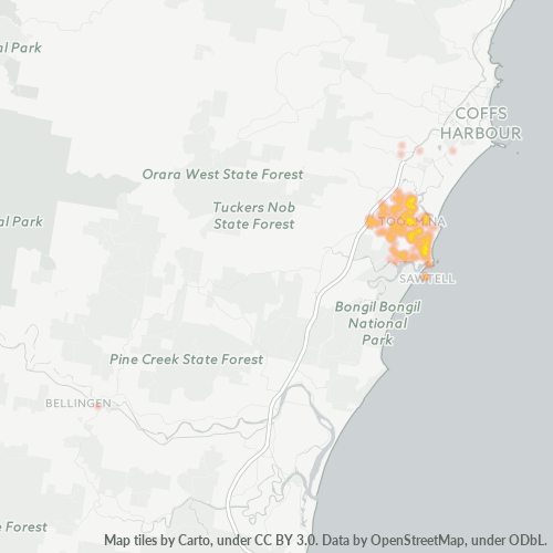 2452 Business Density Heatmap