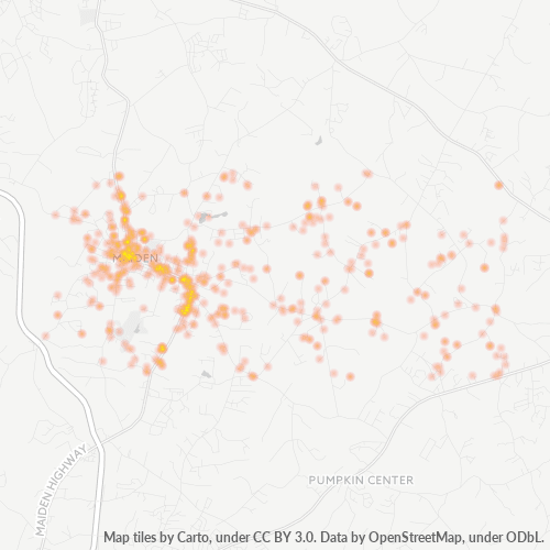 28650 Business Density Heatmap