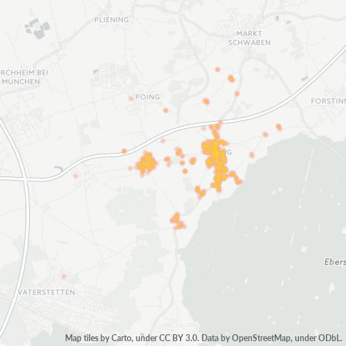 Heatmap für plz 85646