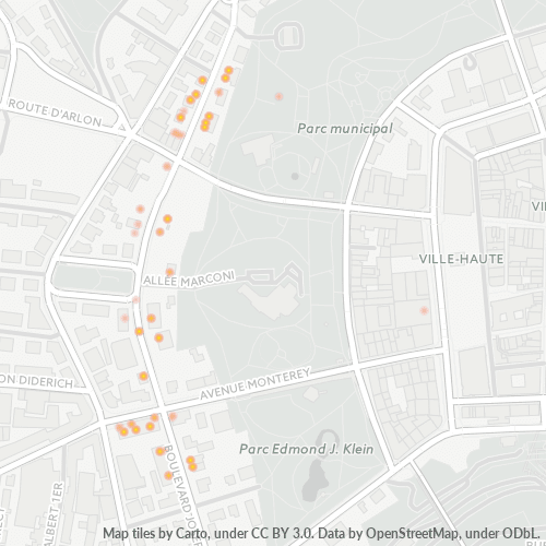 1840 Standortdichte-Heatmap