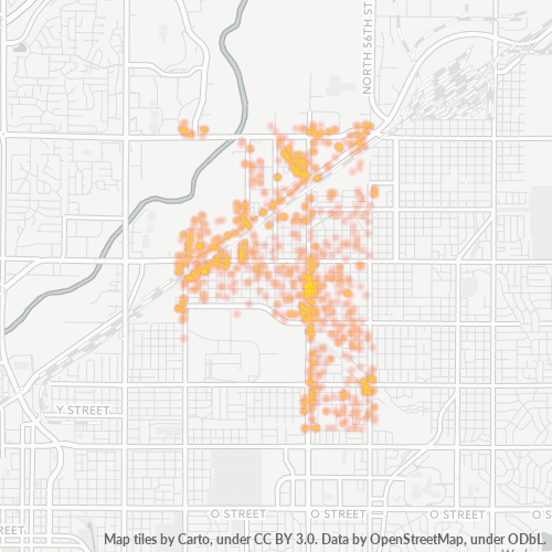 68504 Business Density Heatmap