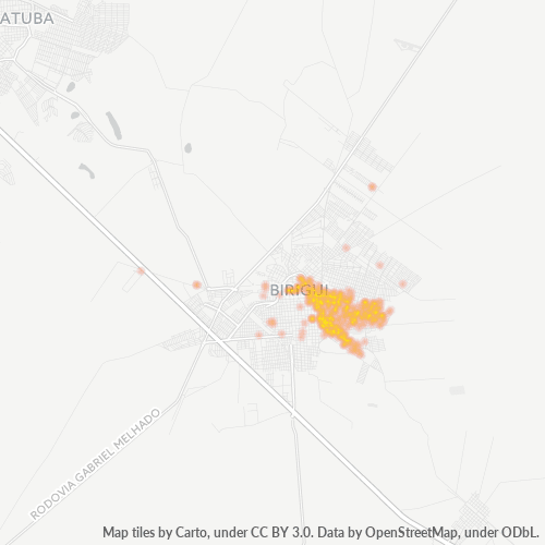 16203-000 Heatmap de Densidade da Empresa