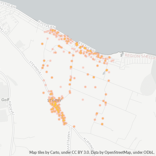 4671 Heatmap over forretningstæthed