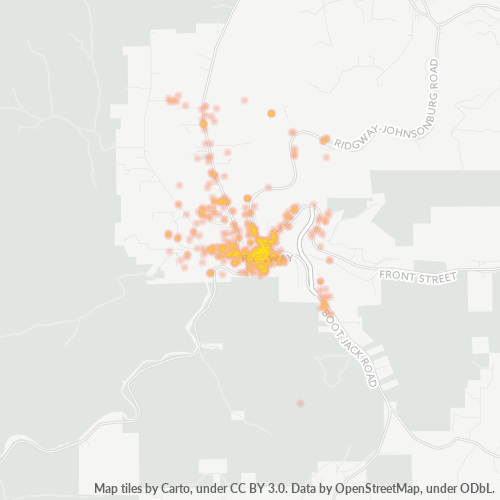 15853 Business Density Heatmap