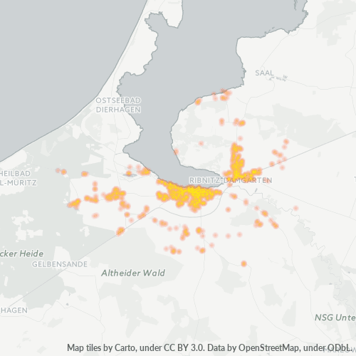 Heatmap für plz 18311
