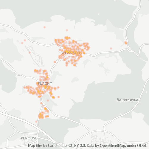 Heatmap für plz 71287