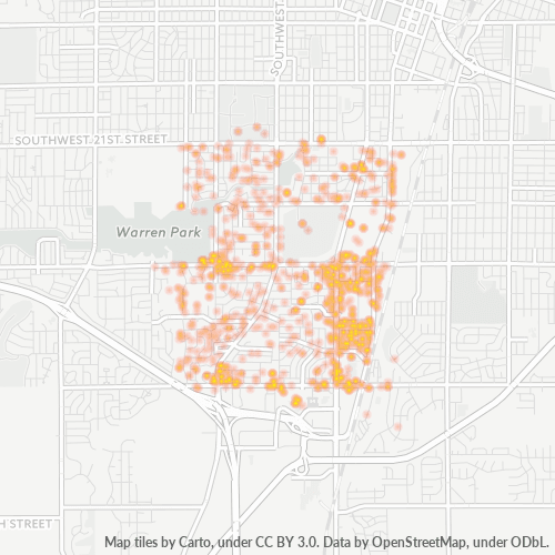 66611 Business Density Heatmap