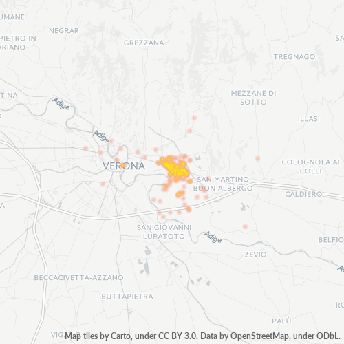 Mappa di calore per cap 37132