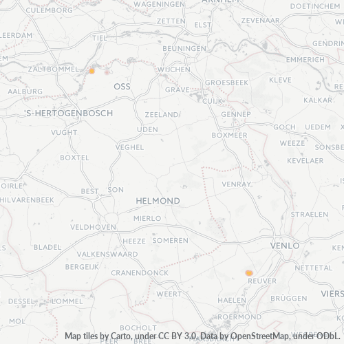 Heatmap voor postcode 5995