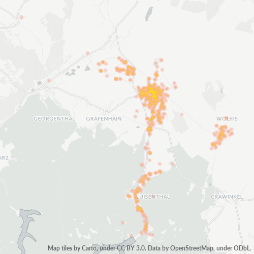 Heatmap für plz 99885