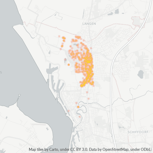 Heatmap für plz 27580