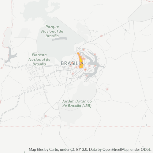 70740-000 Heatmap de Densidade da Empresa