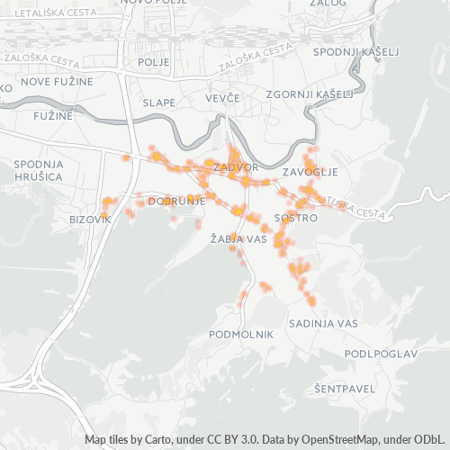 1261 Zemljevid gostote poslovanja