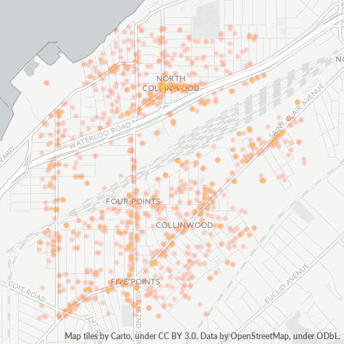 44110 Business Density Heatmap