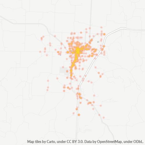 65026 Business Density Heatmap