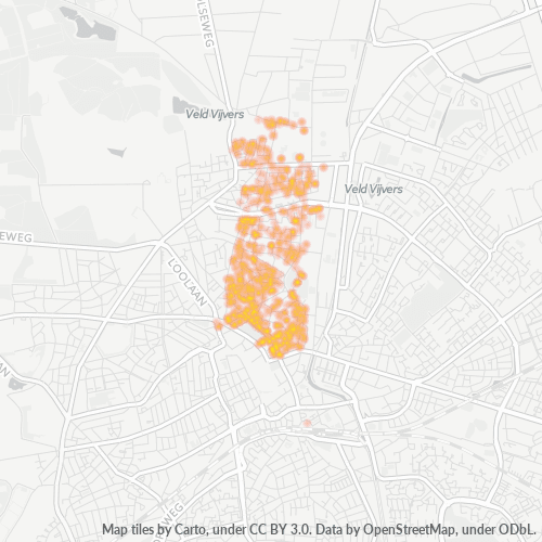 Heatmap voor postcode 7316