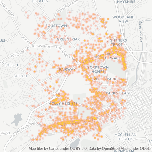 17404 Business Density Heatmap