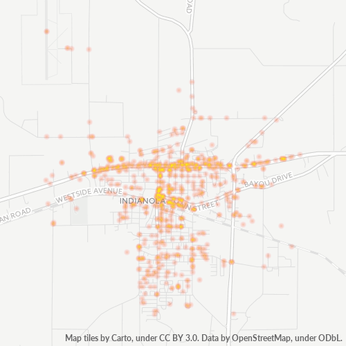 38751 Business Density Heatmap