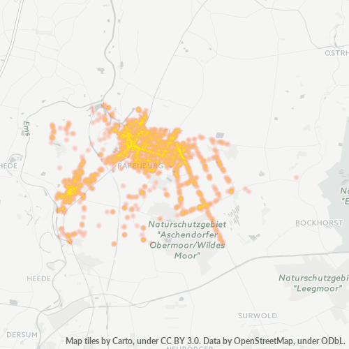 Heatmap für plz 26871