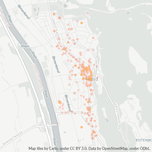 9490 Standortdichte-Heatmap