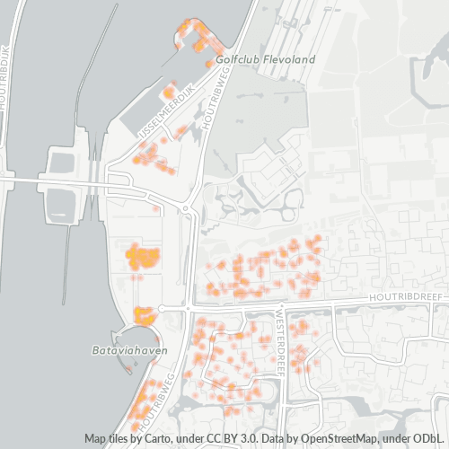 Heatmap voor postcode 8242
