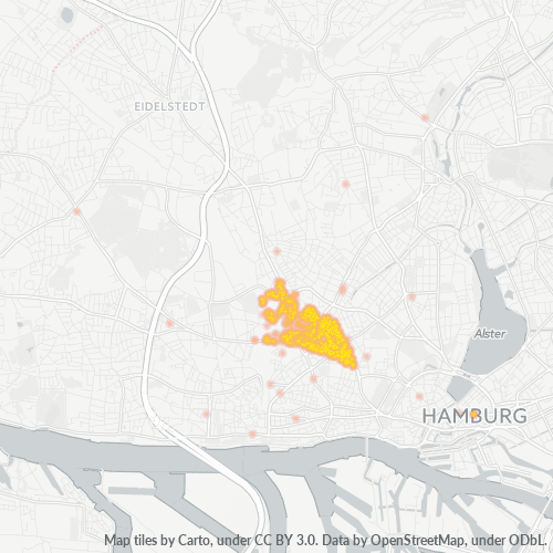 Heatmap für plz 22769