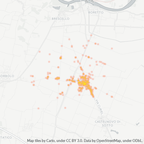 Mappa di calore per cap 42028